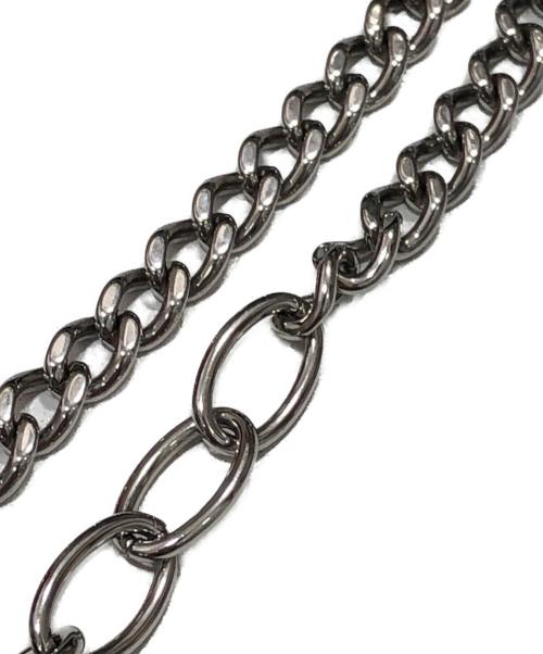 DIESEL（ディーゼル）DIESEL (ディーゼル) Dロゴ ラインストーン ブレスレット シルバー サイズ:下記参照の古着・服飾アイテム