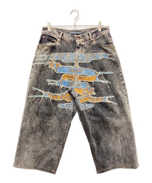 Y. PROJECT（ワイプロジェクト）Y. PROJECT (ワイプロジェクト) PARIS BEST PATCHデニム グレー サイズ:SIZE 30の古着・服飾アイテム