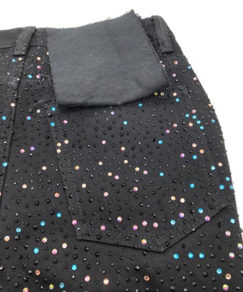 VALABASAS（バラバサス）VALABASAS (バラバサス) ラインストーンフレアパンツ ブラック サイズ:SIZE 30の古着・服飾アイテム