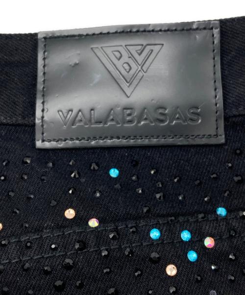 VALABASAS（バラバサス）VALABASAS (バラバサス) ラインストーンフレアパンツ ブラック サイズ:SIZE 30の古着・服飾アイテム
