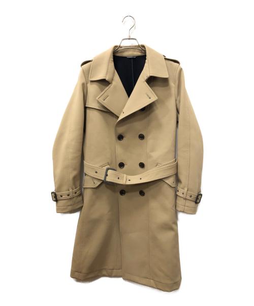 Junhashimoto（ジュンハシモト）Junhashimoto (ジュンハシモト) FRONT CUT TRENCH COAT ベージュ サイズ:SIZE 2の古着・服飾アイテム
