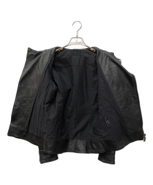 Junhashimoto（ジュンハシモト）junhashimoto (ジュンハシモト) INNER RIDERS 2 ダブルライダースジャケット ブラック サイズ:3の古着・服飾アイテム