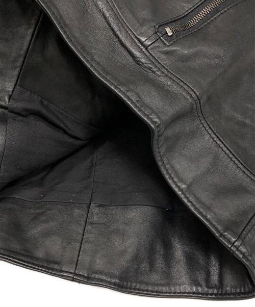 Junhashimoto（ジュンハシモト）junhashimoto (ジュンハシモト) INNER RIDERS 2 ダブルライダースジャケット ブラック サイズ:3の古着・服飾アイテム