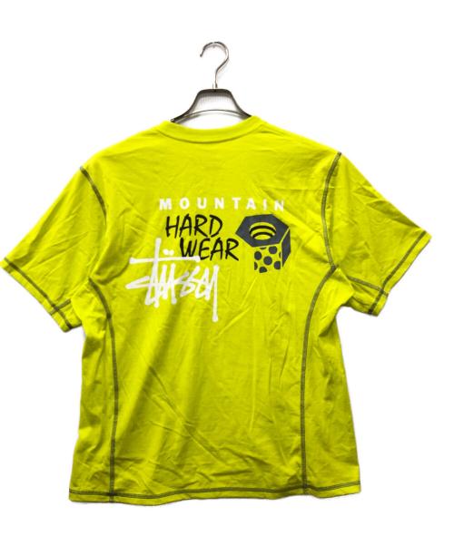 stussy（ステューシー）stussy (ステューシー) MOUNTAIN HARD WEAR (マウンテンハードウェア) コラボTシャツ イエロー サイズ:Sの古着・服飾アイテム