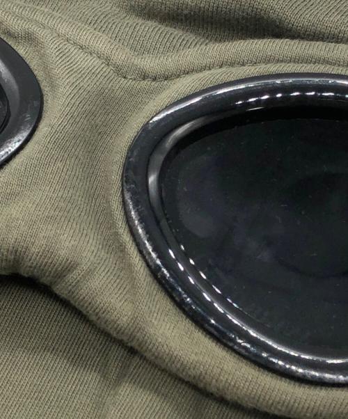 C.P COMPANY（シーピーカンパニー）C.P COMPANY (シーピーカンパニー) Diagonal Raised Fleece Goggle Zipped Hoodie グリーン サイズ:Lの古着・服飾アイテム