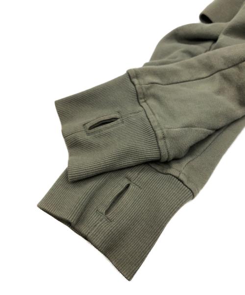 C.P COMPANY（シーピーカンパニー）C.P COMPANY (シーピーカンパニー) Diagonal Raised Fleece Goggle Zipped Hoodie グリーン サイズ:Lの古着・服飾アイテム