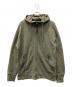 C.P COMPANY（シーピーカンパニー）の古着「Diagonal Raised Fleece Goggle Zipped Hoodie」｜グリーン
