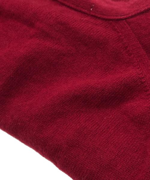 PLAY COMME des GARCONS（プレイコムデギャルソン）PLAY COMME des GARCONS (プレイコムデギャルソン) ハートロゴニットカーディガン ボルドー サイズ:SIZE Mの古着・服飾アイテム