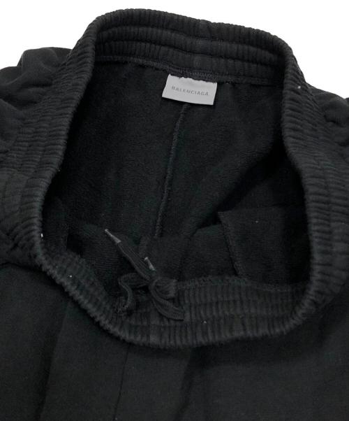BALENCIAGA（バレンシアガ）BALENCIAGA (バレンシアガ) WET BRUSH バギースウェットパンツ ブラック サイズ:Mの古着・服飾アイテム