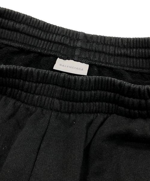 BALENCIAGA（バレンシアガ）BALENCIAGA (バレンシアガ) WET BRUSH バギースウェットパンツ ブラック サイズ:Mの古着・服飾アイテム