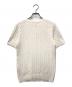 POLO RALPH LAUREN (ポロ・ラルフローレン) 半袖ケーブルニット ホワイト サイズ:M：10000円