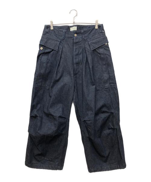 HERILL（ヘリル）HERILL (ヘリル) 15oz DENIM CARGO PANTS ブルー サイズ:2の古着・服飾アイテム