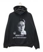 WILDSIDE YOHJI YAMAMOTOワイルドサイド ヨウジ ヤマモト）の古着「MEIKO KAJI 60TH HOODIE A」｜ブラック