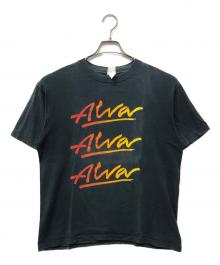 Alva Skates（アルバ スケート）の古着「三段ロゴプリントTシャツ」｜ブラック