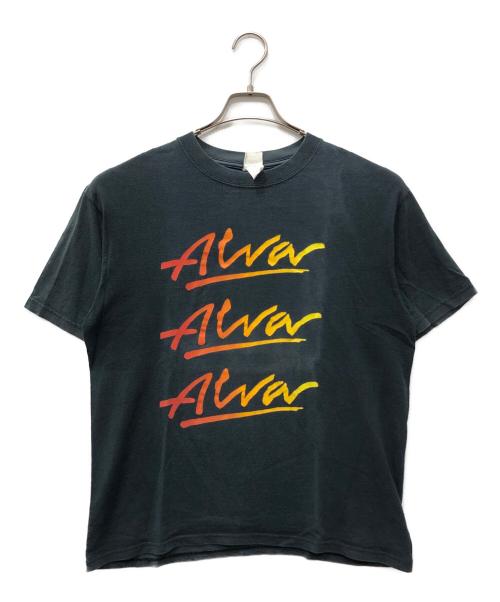 Alva Skates（アルバ スケート）ALVA SKATES (アルバ スケート) 三段ロゴプリントTシャツ ブラック サイズ:下記参照の古着・服飾アイテム