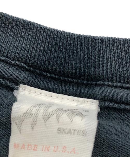 Alva Skates（アルバ スケート）ALVA SKATES (アルバ スケート) 三段ロゴプリントTシャツ ブラック サイズ:下記参照の古着・服飾アイテム