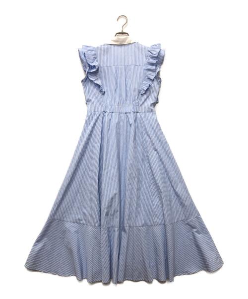 POLO（ポロ）POLO (ポロ) Rirandture (リランドチュール) フリルシャツワンピース ブルー サイズ:1の古着・服飾アイテム