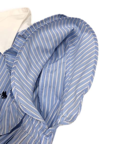 POLO（ポロ）POLO (ポロ) Rirandture (リランドチュール) フリルシャツワンピース ブルー サイズ:1の古着・服飾アイテム