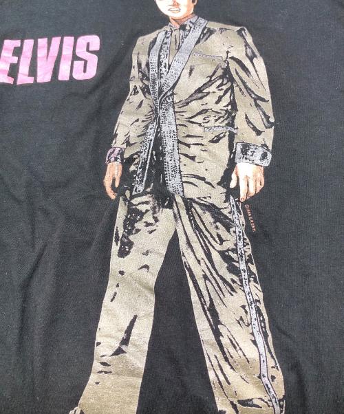 ELVIS PRESLEY（エルビスプレスリー）ELVIS PRESLEY (エルビスプレスリー) プリントTシャツ ブラック サイズ:XXXLの古着・服飾アイテム