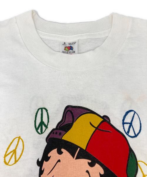 FRUIT OF THE LOOM（フルーツオブザルーム）FRUIT OF THE LOOM (フルーツオブザルーム) BETTY BOOP プリントTシャツ ホワイト サイズ:Sの古着・服飾アイテム