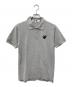 PLAY COMME des GARCONS（プレイコムデギャルソン）の古着「ハートワッペンポロシャツ」｜グレー