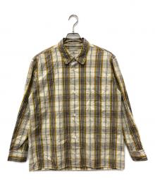 MARGARET HOWELL（マーガレットハウエル）の古着「GRAPHIC CHECK COTTON」｜ベージュ×イエロー