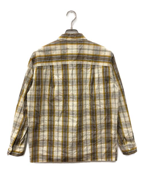 MARGARET HOWELL（マーガレットハウエル）MARGARET HOWELL (マーガレットハウエル) GRAPHIC CHECK COTTON ベージュ×イエロー サイズ:Mの古着・服飾アイテム