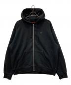 SUPREMEシュプリーム）の古着「Small Box Zip Up Hooded Sweatshirt」｜ブラック