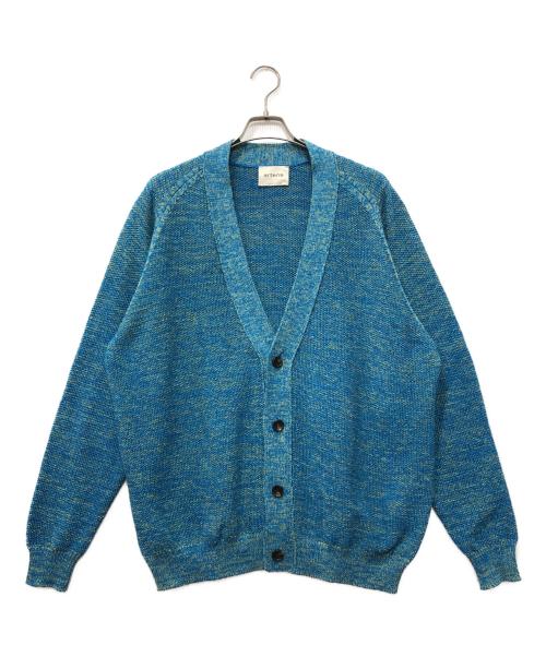 artens（アーテンス）artens (アーテンス) コットン ペーパー カーディガン スカイブルー サイズ:5の古着・服飾アイテム