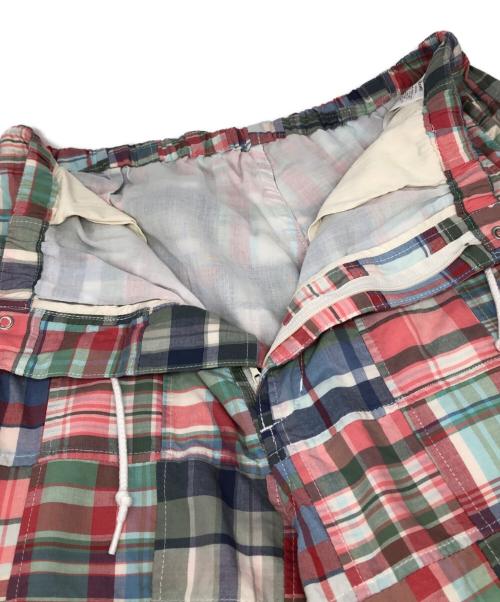 BEAMS PLUS（ビームスプラス）BEAMS PLUS (ビームスプラス) MIL Easy Patchwork Madras イージーパンツ ピンク×ブルー サイズ:Mの古着・服飾アイテム
