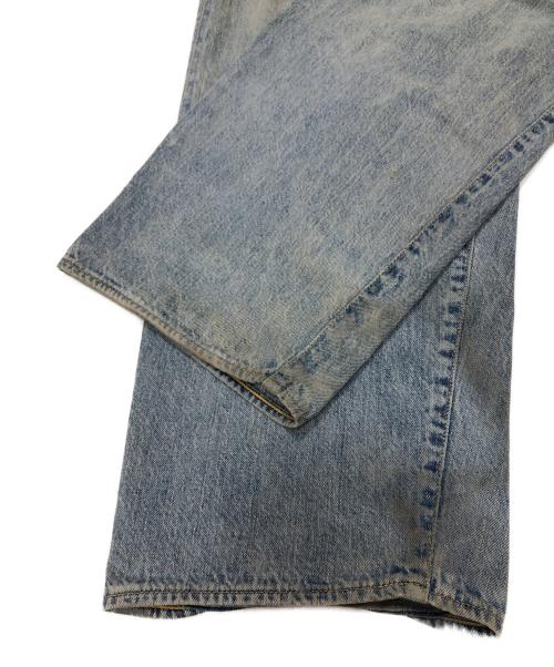 COMOLI（コモリ）COMOLI (コモリ) ブリーチ加工5ポケットデニムパンツ ブルー サイズ:2の古着・服飾アイテム