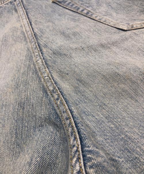 COMOLI（コモリ）COMOLI (コモリ) ブリーチ加工5ポケットデニムパンツ ブルー サイズ:2の古着・服飾アイテム