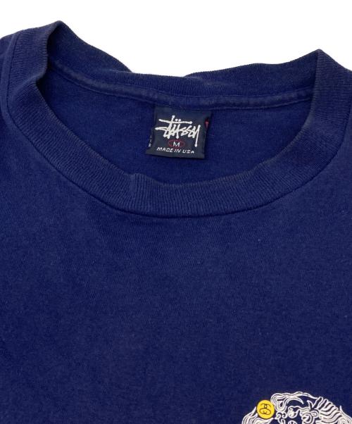 stussy（ステューシー）stussy (ステューシー) 陰陽ドラゴンTシャツ ネイビー サイズ:Mの古着・服飾アイテム