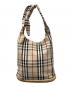 BURBERRY（バーバリー）の古着「ノバチェックキャンバスショルダーバッグ」｜ベージュ