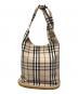 BURBERRY (バーバリー) ノバチェックキャンバスショルダーバッグ ベージュ サイズ:下記参照：10000円