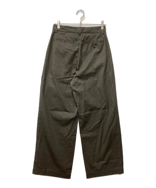 MARGARET HOWELL（マーガレットハウエル）MARGARET HOWELL (マーガレットハウエル) SOFT BRUSHED COTTON TWILL ワイドパンツ ブラウン サイズ:2の古着・服飾アイテム
