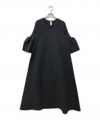 CFCLシーエフシーエル）の古着「POTTERY SHORT BELL SLEEVE FLARE DRESS」｜ブラック