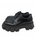 PRADA (プラダ) モノリス ブラッシュドレザー レースアップシューズ ブラック サイズ:UK6：15000円