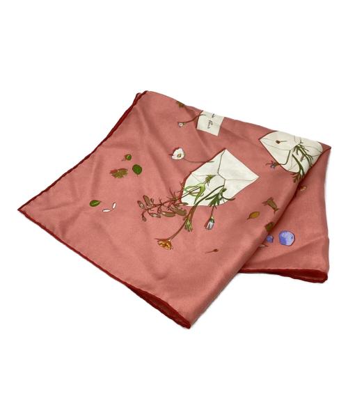 HERMES（エルメス）HERMES (エルメス) カレ45 fleurs pour le dire/花の手紙 ピンク サイズ:下記参照の古着・服飾アイテム