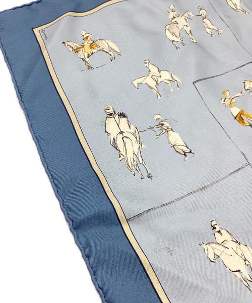 HERMES（エルメス）HERMES (エルメス) カレ45 VOYAGE AU NIGER/ニジェールへの旅 ブルー サイズ:下記参照の古着・服飾アイテム