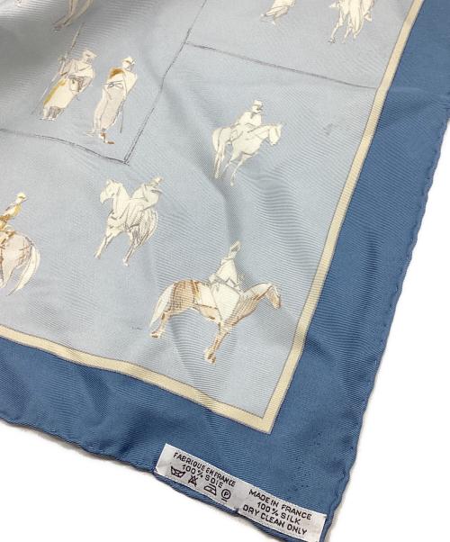 HERMES（エルメス）HERMES (エルメス) カレ45 VOYAGE AU NIGER/ニジェールへの旅 ブルー サイズ:下記参照の古着・服飾アイテム