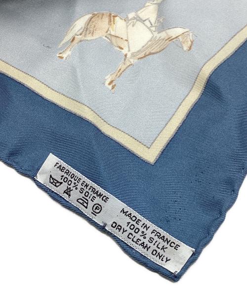 HERMES（エルメス）HERMES (エルメス) カレ45 VOYAGE AU NIGER/ニジェールへの旅 ブルー サイズ:下記参照の古着・服飾アイテム