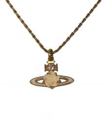 Vivienne Westwood（ヴィヴィアンウエストウッド）の古着「Pink rose mini necklece」｜ゴールド