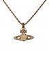 Vivienne Westwood（ヴィヴィアンウエストウッド）の古着「Pink rose mini necklece」｜ゴールド