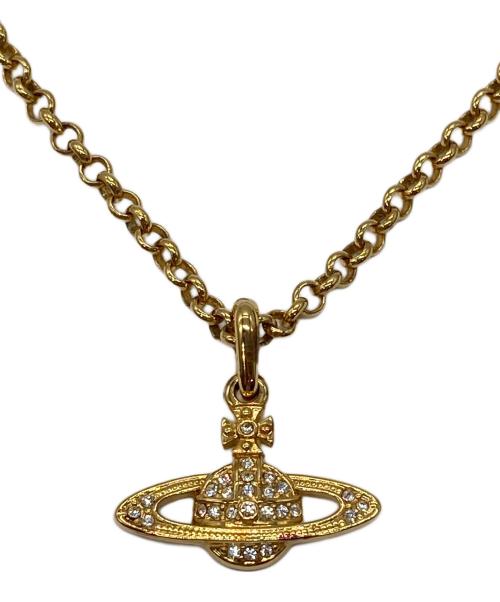 Vivienne Westwood（ヴィヴィアンウエストウッド）Vivienne Westwood (ヴィヴィアンウエストウッド) Mini Bas Relief ネックレス ゴールドの古着・服飾アイテム