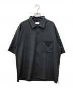 MACKINTOSH PHILOSOPHYマッキントッシュ フィロソフィー）の古着「ドライフラットストレッチシリーズ オープンカラーシャツ」｜ブラック