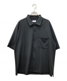MACKINTOSH PHILOSOPHY（マッキントッシュ フィロソフィー）の古着「ドライフラットストレッチシリーズ オープンカラーシャツ」｜ブラック