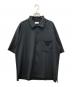 MACKINTOSH PHILOSOPHY（マッキントッシュ フィロソフィー）の古着「ドライフラットストレッチシリーズ オープンカラーシャツ」｜ブラック