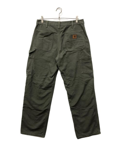 CarHartt（カーハート）CarHartt (カーハート) チェックネルライニングペインターパンツ カーキ サイズ:33×30の古着・服飾アイテム