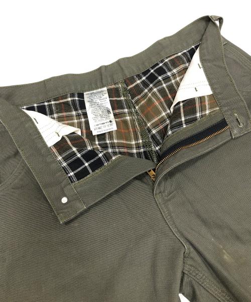 CarHartt（カーハート）CarHartt (カーハート) チェックネルライニングペインターパンツ カーキ サイズ:33×30の古着・服飾アイテム